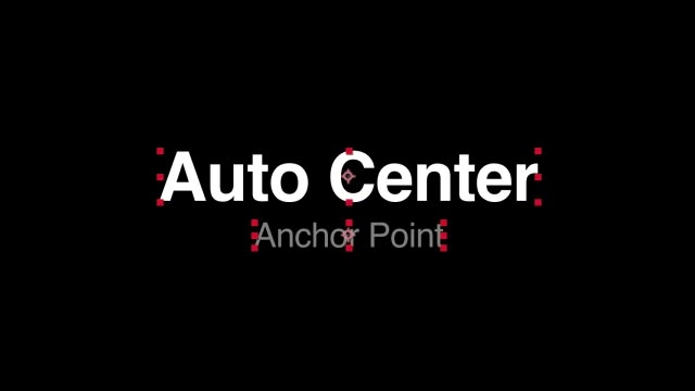 Auto Center Text Anchor Point Logo