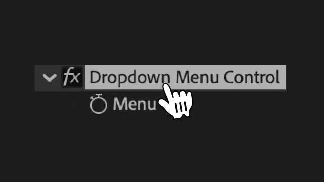 Dropdown Menu Control Logo