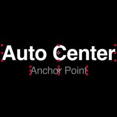 Auto Center Text Anchor Point Logo