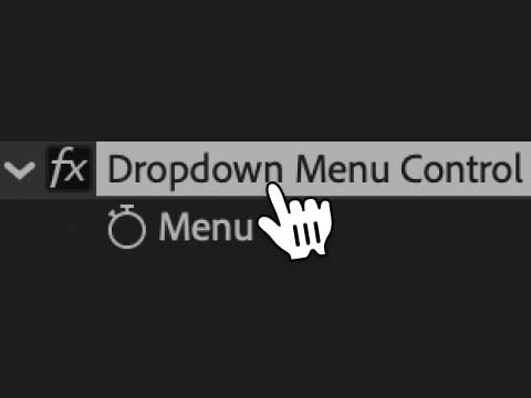 Dropdown Menu Control Logo